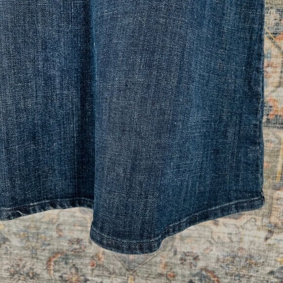 Stem Denim Dress Girls Size 8 Flutter Sleeve Dark Wash - Picture 4 of 10